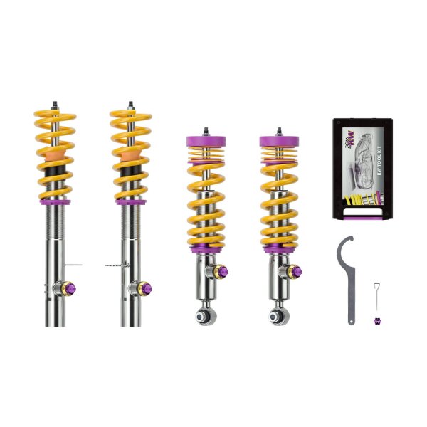 KW Gewindefahrwerk V4 (inkl. Stilllegung f. elektr. Dämpfer) aus Aluminium