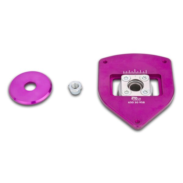 KW Clubsport Stützlager VA Rechts (mit Sturzverstellung) aus Aluminium Farbe: violett